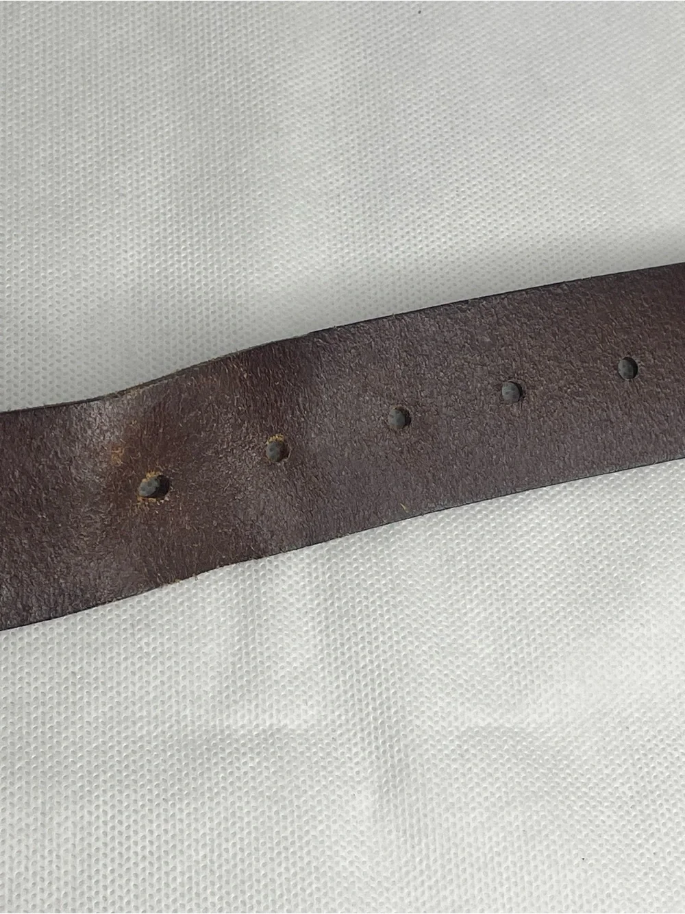 The GAP Genuine Cow Leather Belt Mens SZ 44 Brown Bronze Red Stitch Work Western